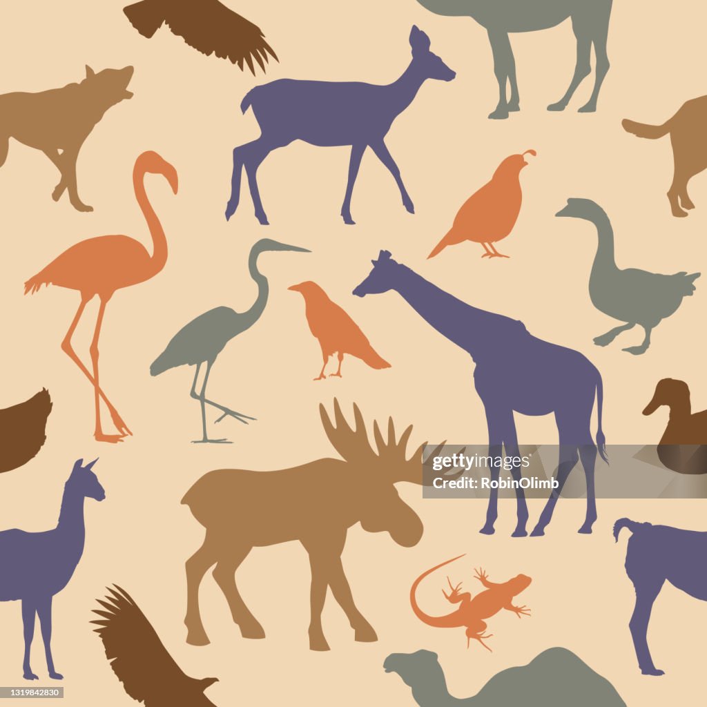 Animals Seamless Pattern