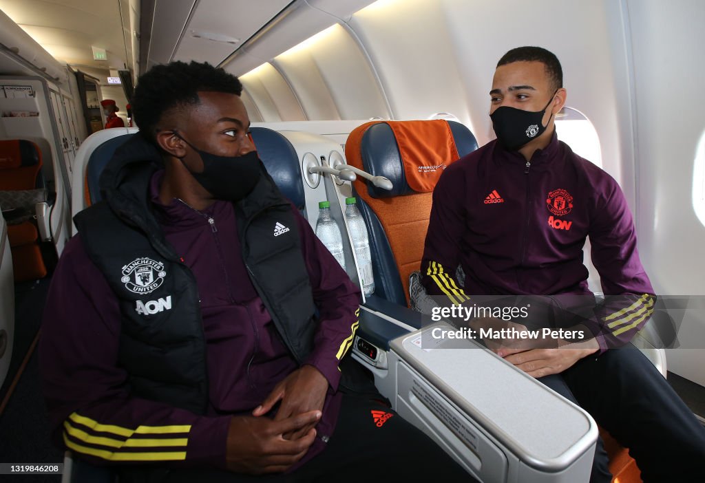Manchester United Travel to Gdansk for the UEFA Europa League Final