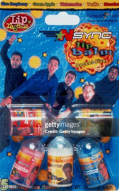 Pop group *NSYNC join with Famous Fixins, Inc. December 18, 2000 to launch a new product line of five different Lip Balms sporting the band''s name...