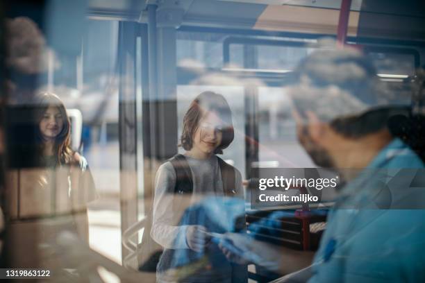 school bus driver - kid conductor stock pictures, royalty-free photos & images