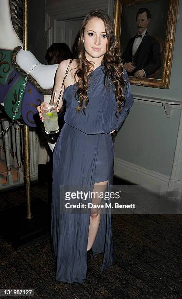 Rosie Fortescue attends the Alice + Olivia Black Tie Carnival hosted by designer Stacey Bendet at Paradise by Way of Kensal Green on November 9, 2011...