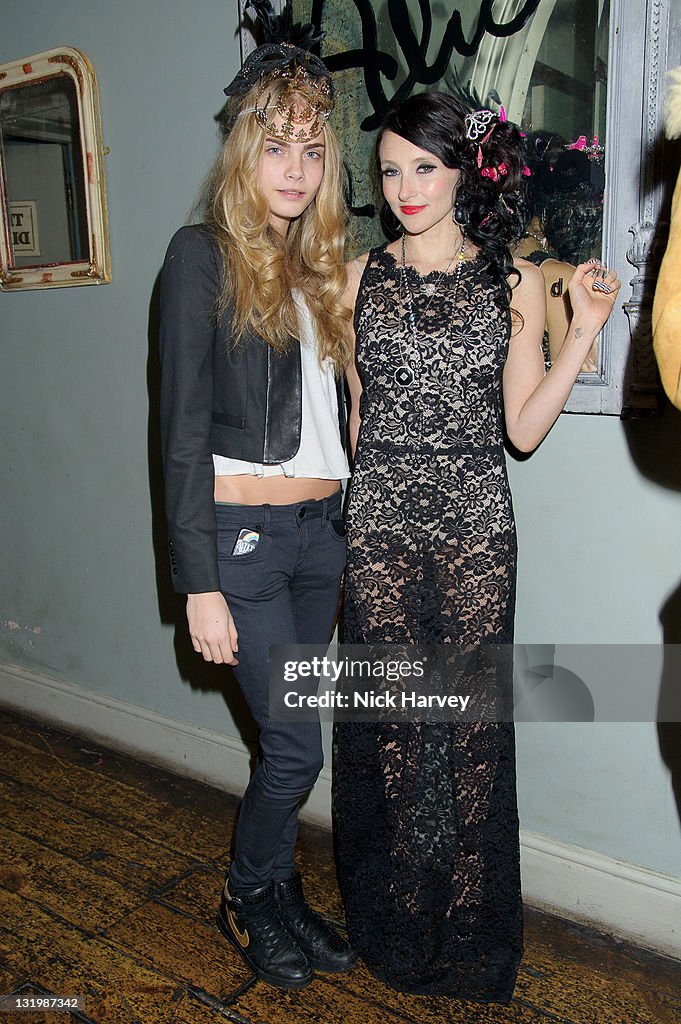 Cara Delevingne and Stacey Bendet attend Alice & Olivia dinner hosted ...