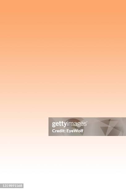 vertical gradient from peach color to white. - peach colour stock pictures, royalty-free photos & images