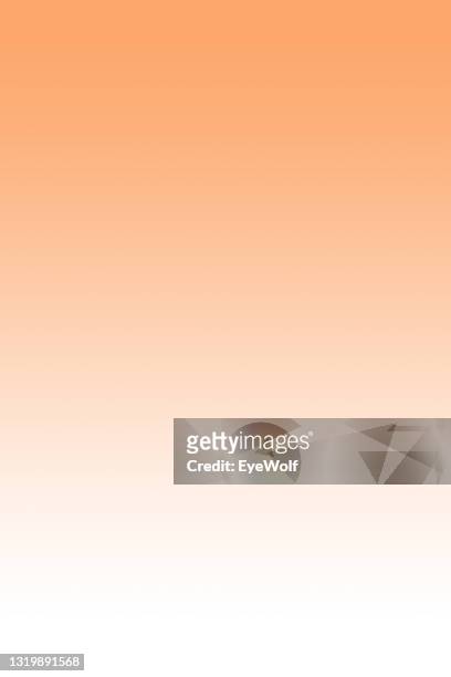 vertical gradient from peach color to white. - wolf wallpaper imagens e fotografias de stock