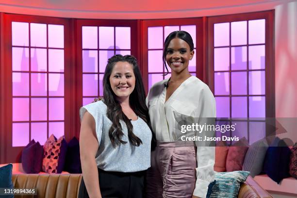 Jenelle Evans and Candace Owens are seen on the set of "Candace" on May 24, 2021 in Nashville, Tennessee. The show will air on Tuesday, May 25, 2021.