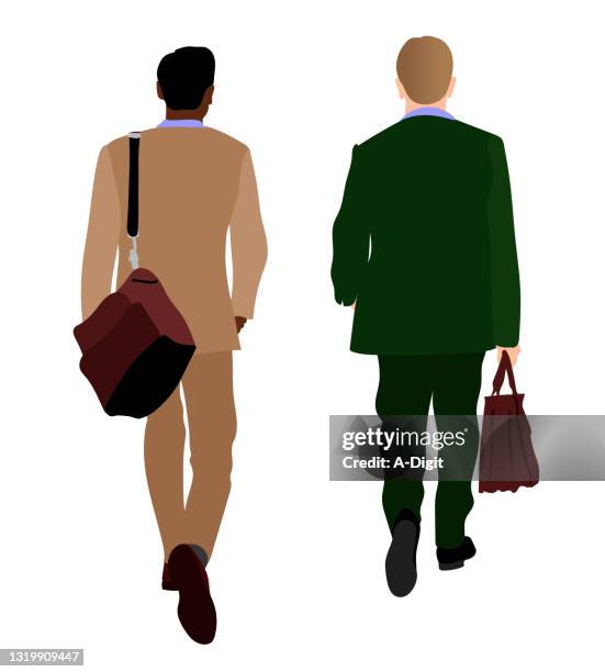 hihohihobusinessmen - mann von hinten stock-grafiken, -clipart, -cartoons und -symbole