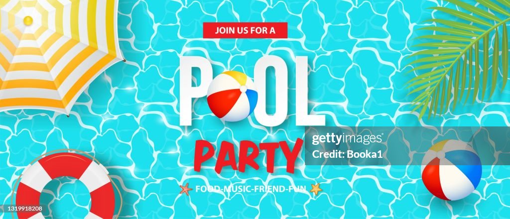 Summer Pool Party Flyer