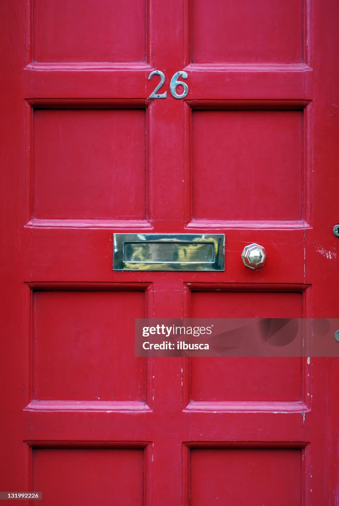 Red door number 26