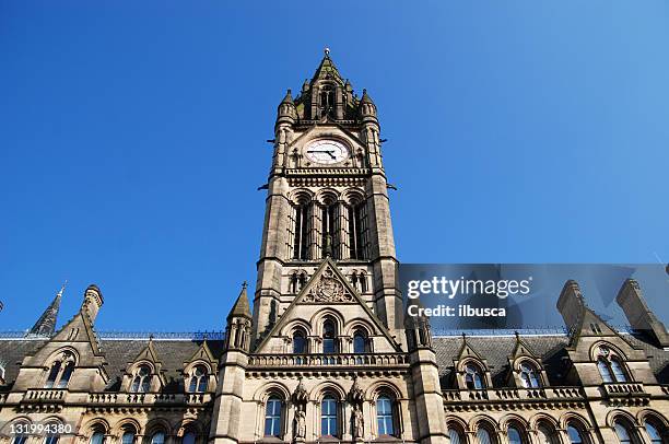 manchester town hall - manchester town hall stock pictures, royalty-free photos & images