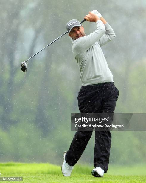 Richard Bland of England in action during a practice day prior to the start of Made in HimmerLand presented by FREJA at Himmerland Golf & Spa Resort...