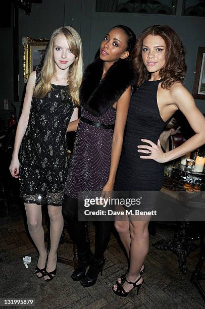 Jade Thompson attends the Alice + Olivia Black Tie Carnival hosted by designer Stacey Bendet at Paradise by Way of Kensal Green on November 9, 2011...