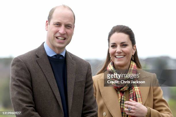 Prince William, Duke of Cambridge and Catherine, Duchess of Cambridge arrive to officially open The Balfour, Orkney Hospital on day five of their...