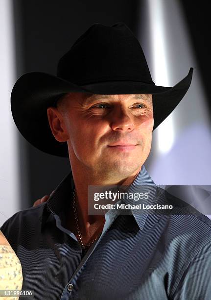 Kenny Chesney attends the 45th annual CMA Awards at the Bridgestone Arena on November 9, 2011 in Nashville, Tennessee.