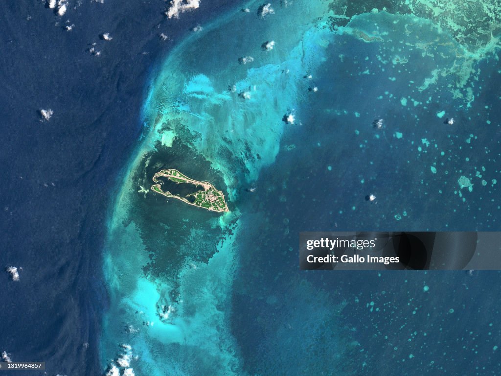 Satellite Imagery of Dongsha Island