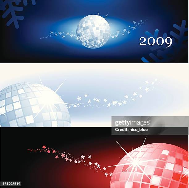 discoball banners - 2009 stock illustrations