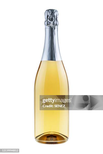 champagne bottle - sparkling wine foto e immagini stock