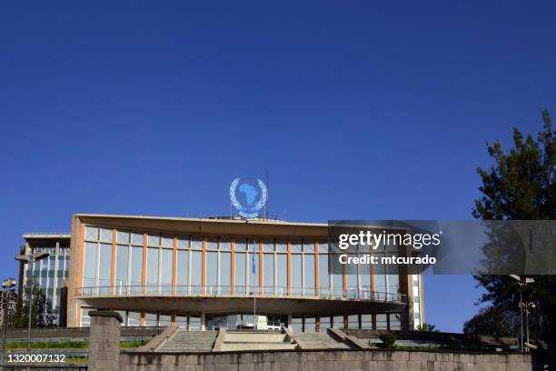 africa hall - un economic commission for africa hq - addis ababa, ethiopia - african union stock pictures, royalty-free photos & images