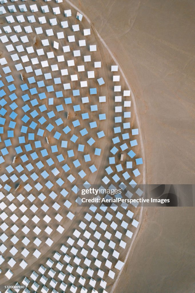Aerial View of Solar Panels