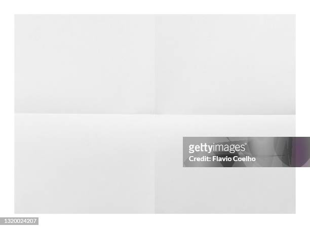 folded paper sheet background - plegado fotografías e imágenes de stock