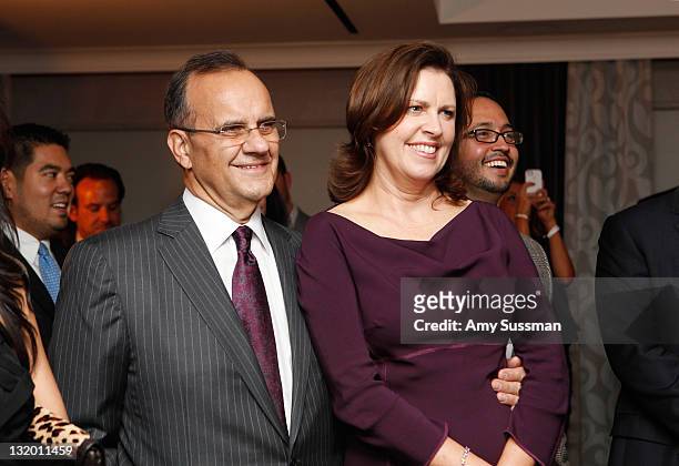Joe Torre and his wife Alice Wolterman attend The Jorge Posada Foundation's Decade of Difference celebration on November 9, 2011 in New York City.