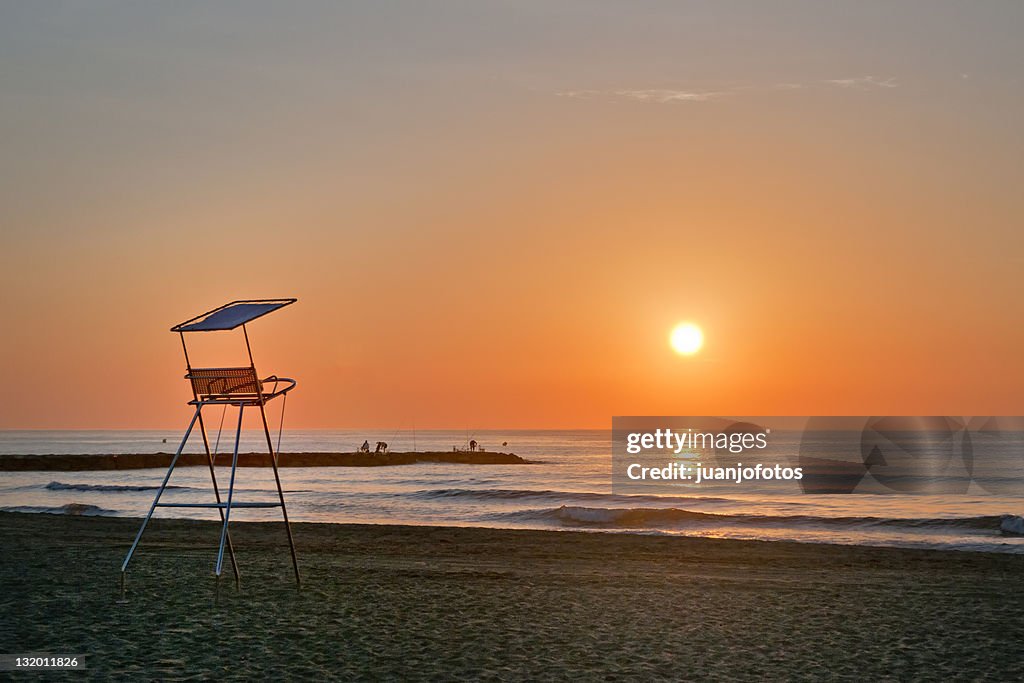 Sunrise on beach