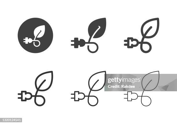 eco appliance icons - multi-serie - stromstecker stock-grafiken, -clipart, -cartoons und -symbole
