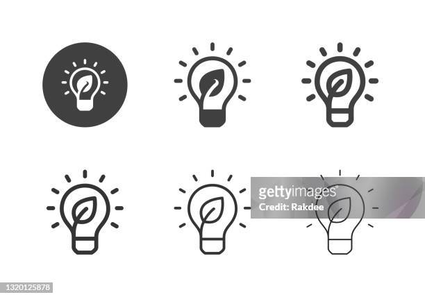 ilustraciones, imágenes clip art, dibujos animados e iconos de stock de iconos de lámparas de ahorro de energía - multi series - bombilla halógena