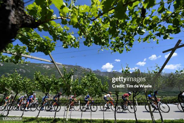 Dries De Bondt of Belgium and Team Alpecin-Fenix, Jacopo Mosca of Italy and Team Trek - Segafredo, Matteo Badilatti of Switzerland and Team Groupama...