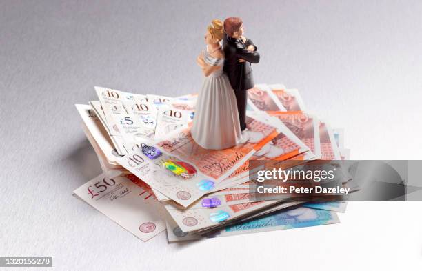 back to back- divorce - money challenge stock pictures, royalty-free photos & images