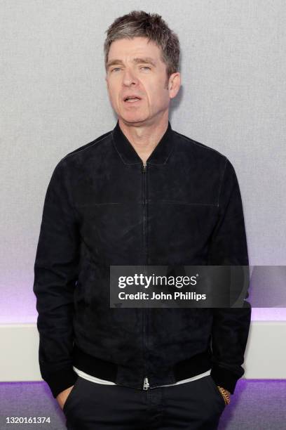 Noel Gallagher attends Absolute Radio on May 26, 2021 in London, England.