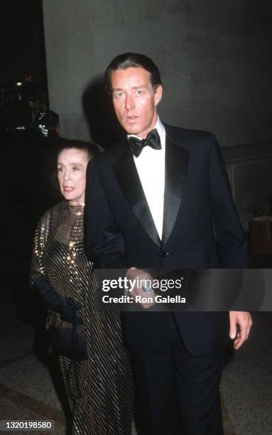Martha Graham and Halston attend Metropolitan Museum of Art Costume Exhibit "Fashions from the Hapsburg Era" at the Metropolitan Museum of Art in New...