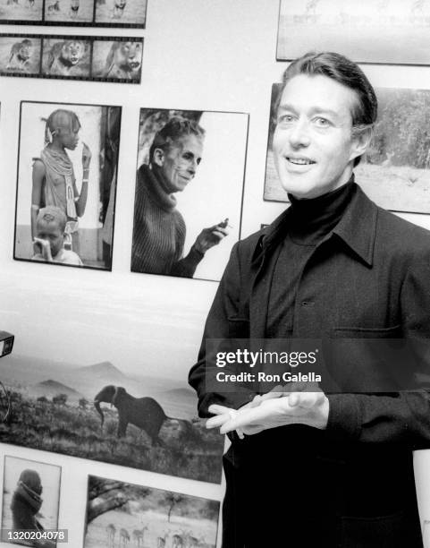Halston attends Peter Beard Photo Exhibit Opening at Blum Hobcon Gallery in New York City on November 10, 1975.