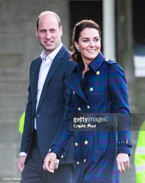 Prince William, Duke of Cambridge and Catherine, Duchess of Cambridge arrive to host NHS Charities Together and NHS staff at a unique drive-in cinema...