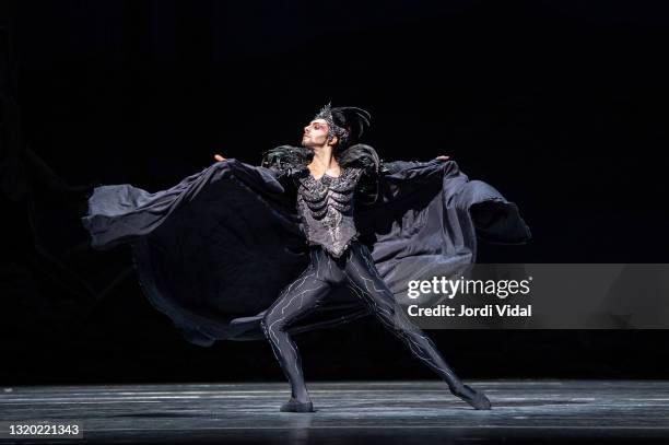 Dancers take part in the last rehearsal of the Czech National Ballet's Swan Lake, choreographed by John Cranko. At Gran Teatre del Liceu on May 26,...