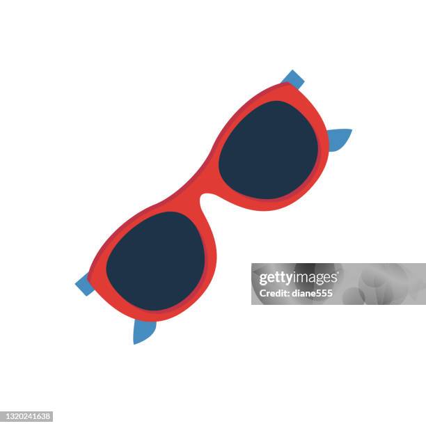 cute summer icon on a trasparent base - sunglasses - trasparente stock illustrations