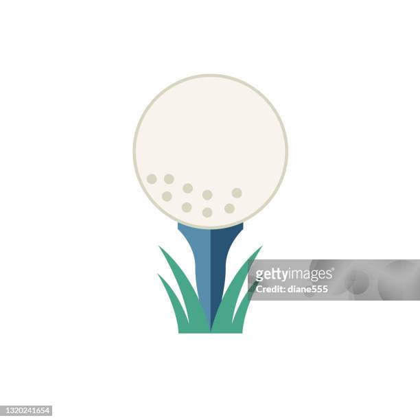 cute summer icon on a trasparent base - golf - trasparente stock illustrations