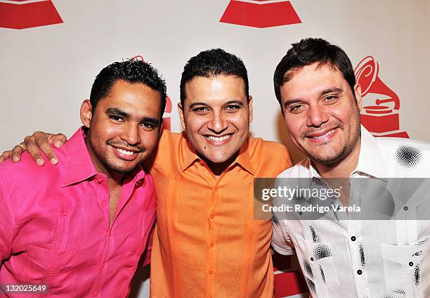 Musical group Santoral arrive at the 2011 Latin Recording Academy Person Of The Year honoring Shakira held at the Mandalay Bay Resort & Casino on...