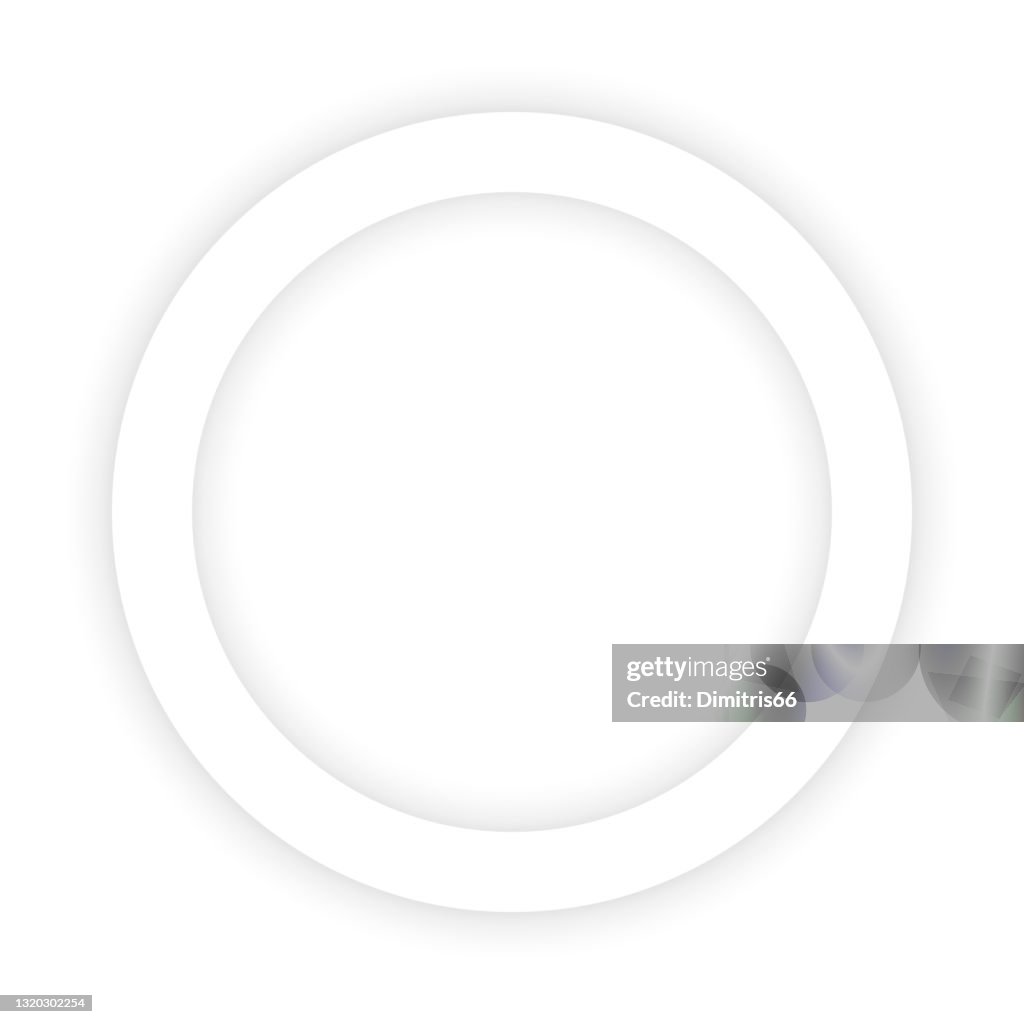 Circle Withe Shadow Vector Circle Frame With Shadow High-Res Vector Graphic - Getty Images
