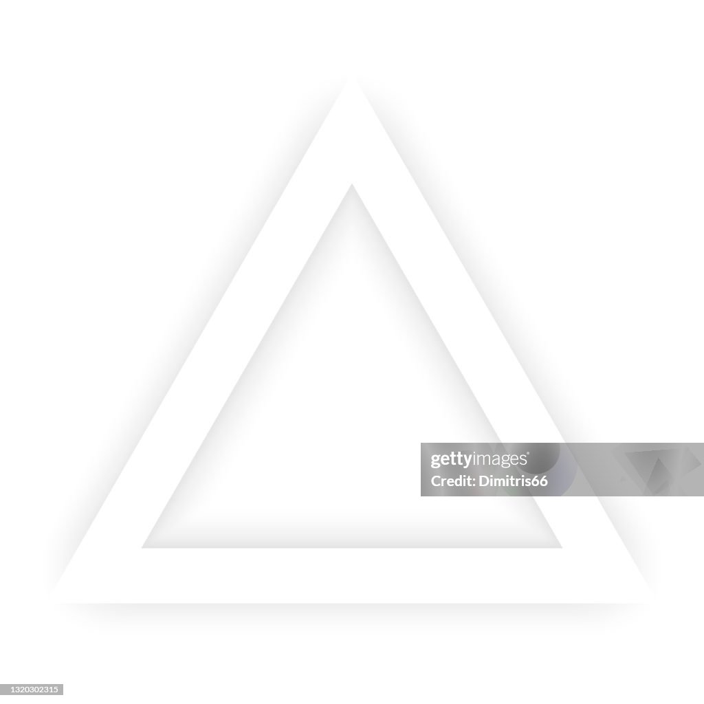 Vector Triangle Shape With Shadow High-Res Vector Graphic - Getty Images