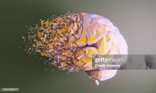concept de troubles mentaux - maladie neurodégénérative photos et images de collection