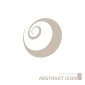 Vector drawn abstract icon.