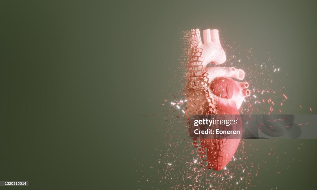 Auflösen des menschlichen Herzens