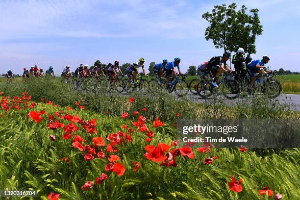 Andrea Vendrame of Italy and AG2R Citröen Team, Gianni Vermeersch of Belgium and Team Alpecin-Fenix, Simon Pellaud of Switzerland, Andrii Ponomar of...