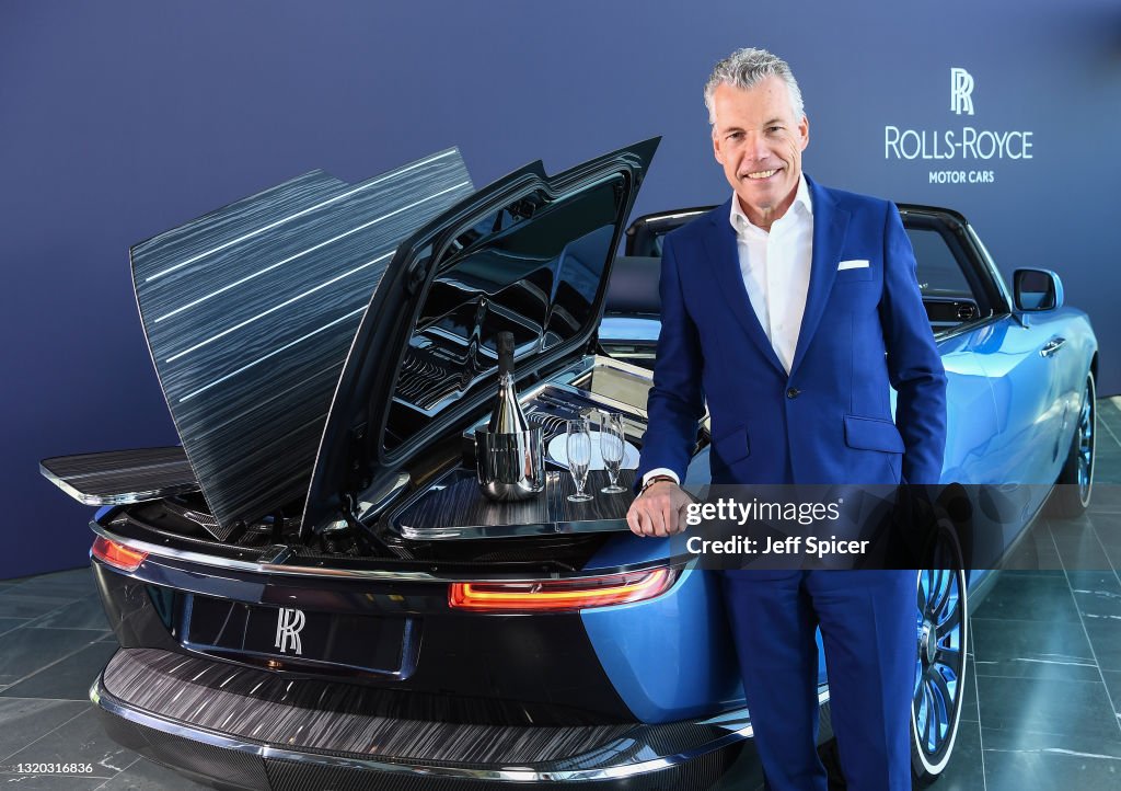 Torsten Muller-Otvos unveils the new coachbuilt Rolls-Royce Boat Tail