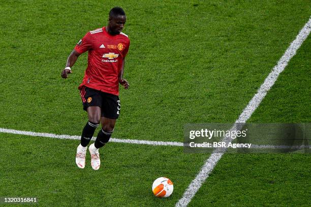 Eric Bailly of Manchester United controlls the ball during the UEFA Europa League Final match between Villarreal CF and Manchester United at Stadion...