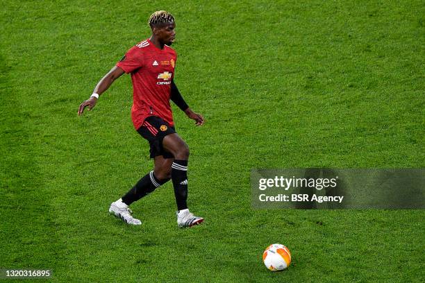 Paul Pogba of Manchester United during the UEFA Europa League Final match between Villarreal CF and Manchester United at Stadion Energa Gdansk on May...