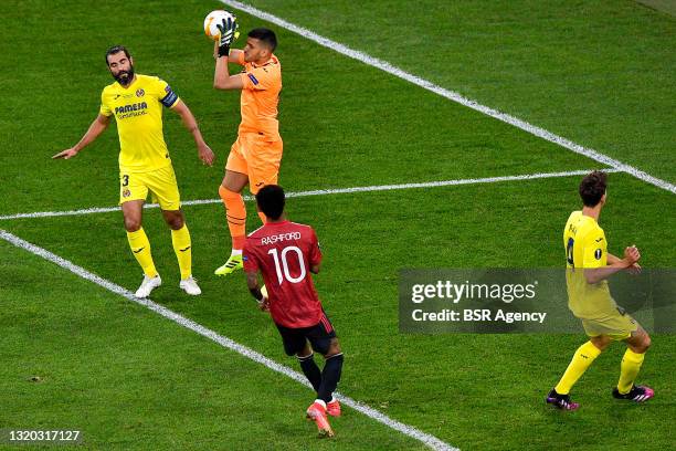 Geronimo Rulli of Villarreal CF during the UEFA Europa League Final match between Villarreal CF and Manchester United at Stadion Energa Gdansk on May...