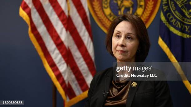 Geraldine Hart, former Suffolk Police Commissioner, photographed at police headquarters in Yaphank, New York, in an undated photo from May, 2021.