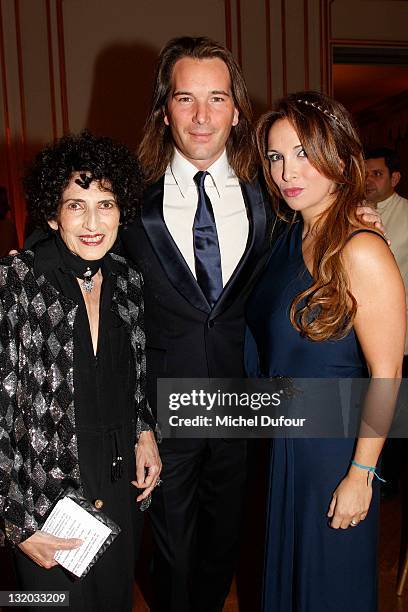 Daniele Hermann, Helene Segara and her husband attend Charity Gala For Cardiovascular Foundation Hosted by Me Hermann at Hotel Dassault on November...