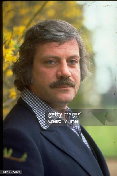 Actor Oliver Reed photographed outside Broome Hall, his country house in Surrey, circa 1978.